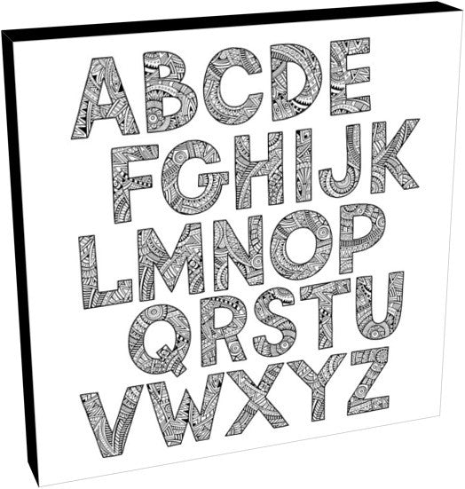Patterned Alphabet by Olga Kostenko