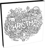 Merry Christmas Doodle by Olga Kostenko