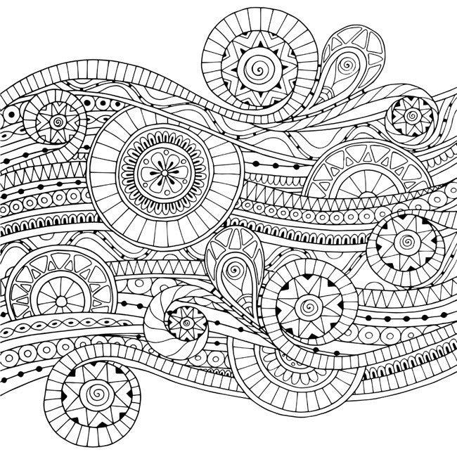 Circles and Swirls II by Julia Snegireva