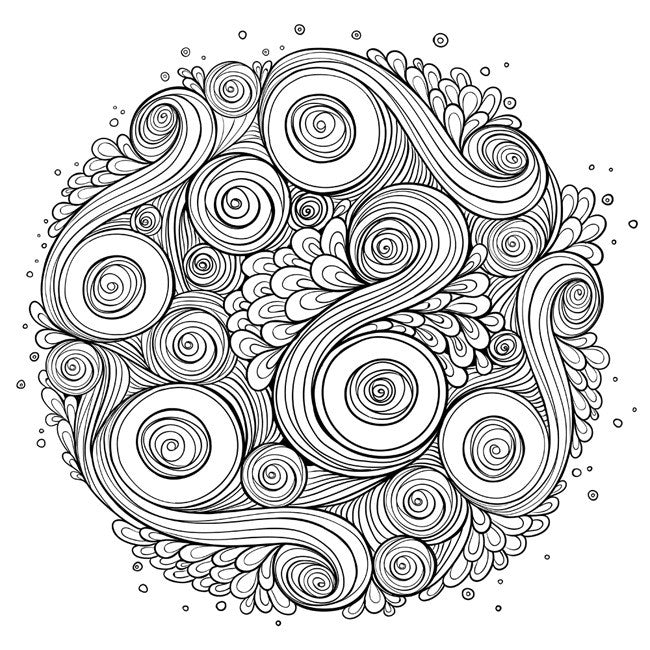 Circular Swirls by Julia Snegireva