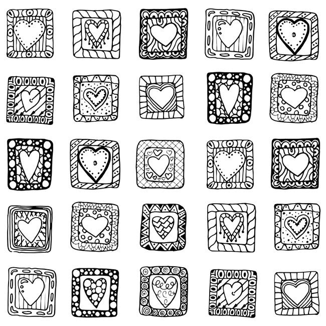 Hearts in Squares I