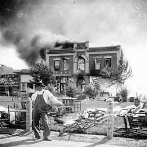 Nampa Fire - July 3, 1909 - Grand Hotel Ablaze