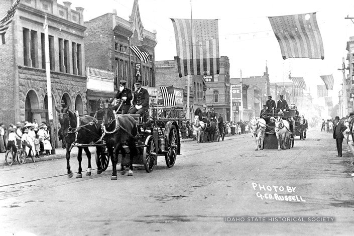 Firemen on Parade - late 1800's