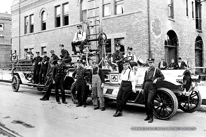Hook and Ladder Company at Ease