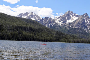 Red Kayak on Stanley Lake